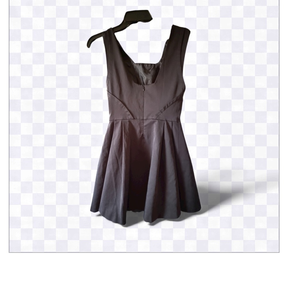 Zara basic Black Mini balloon skirt Dress - Picture 2 of 7